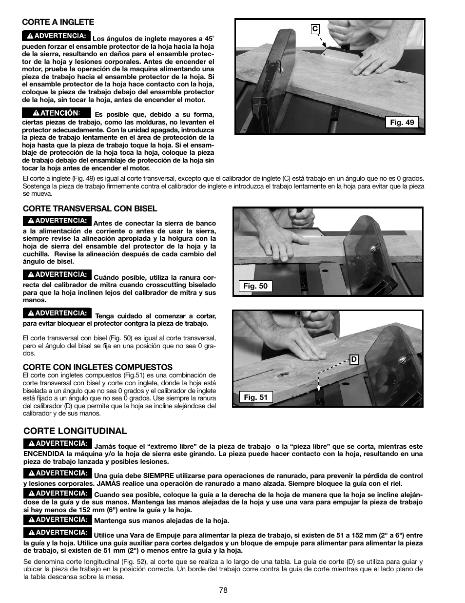 Corte longitudinal | Delta N028314 User Manual | Page 78 / 88