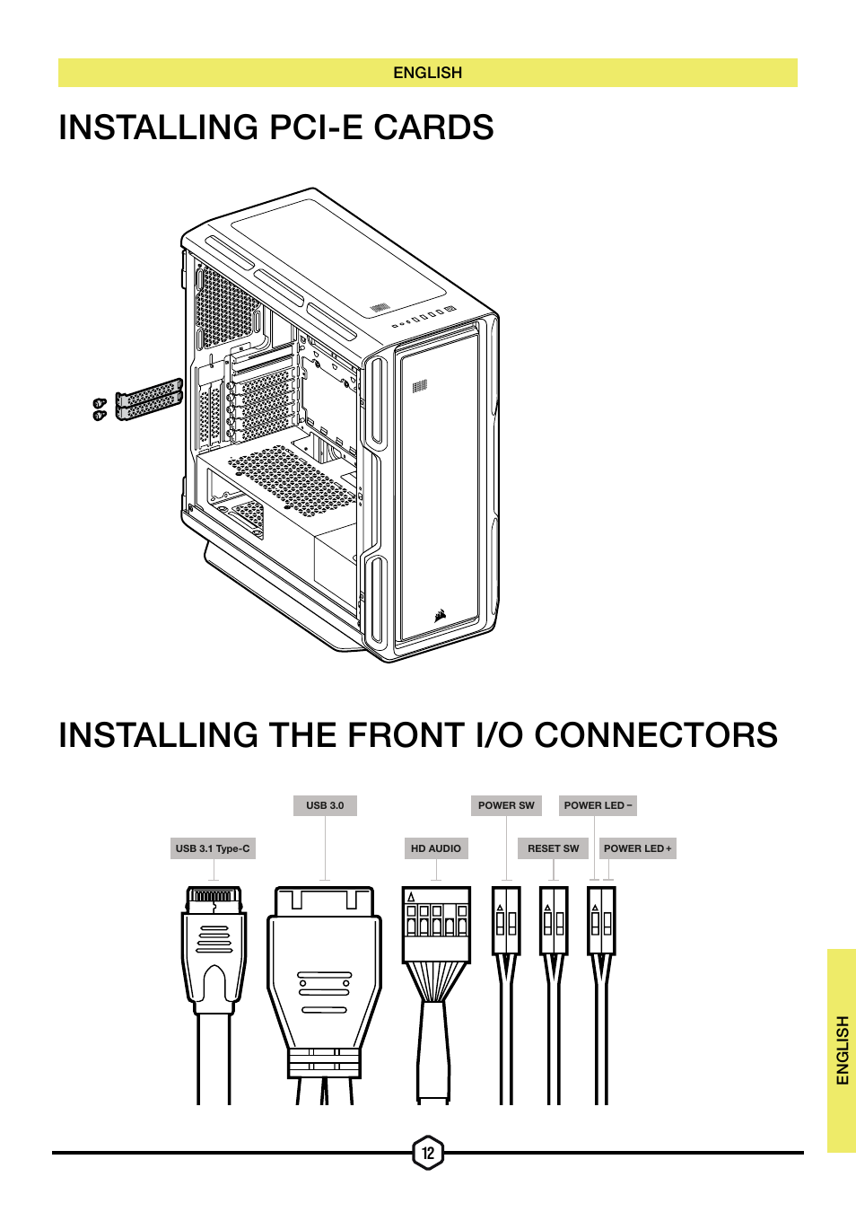 Corsair iCUE 5000T Mid Tower Desktop Case (Black) User Manual | Page 13 / 145