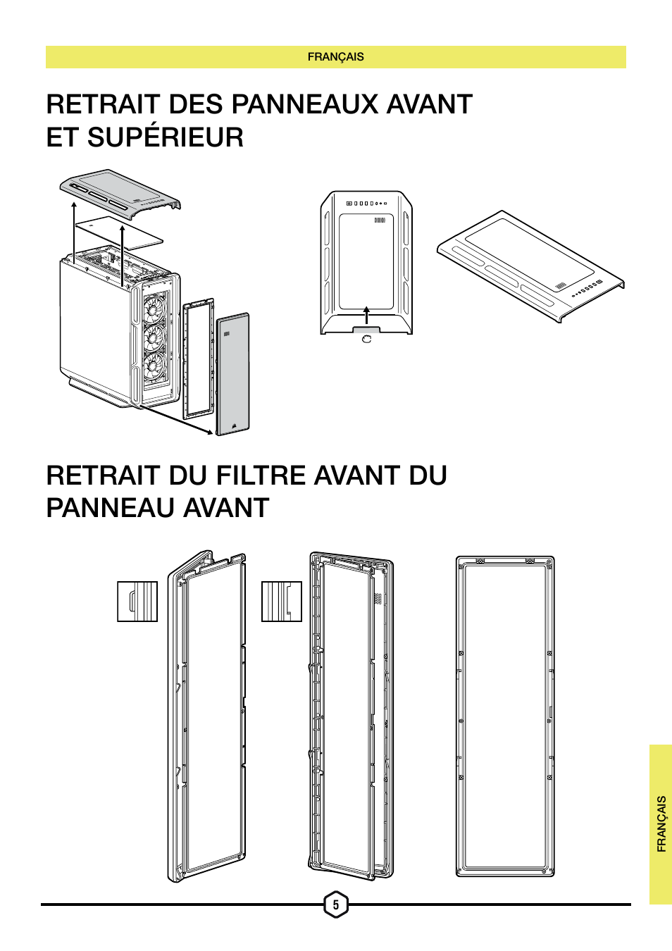 Corsair iCUE 5000T Mid Tower Desktop Case (Black) User Manual | Page 19 / 145