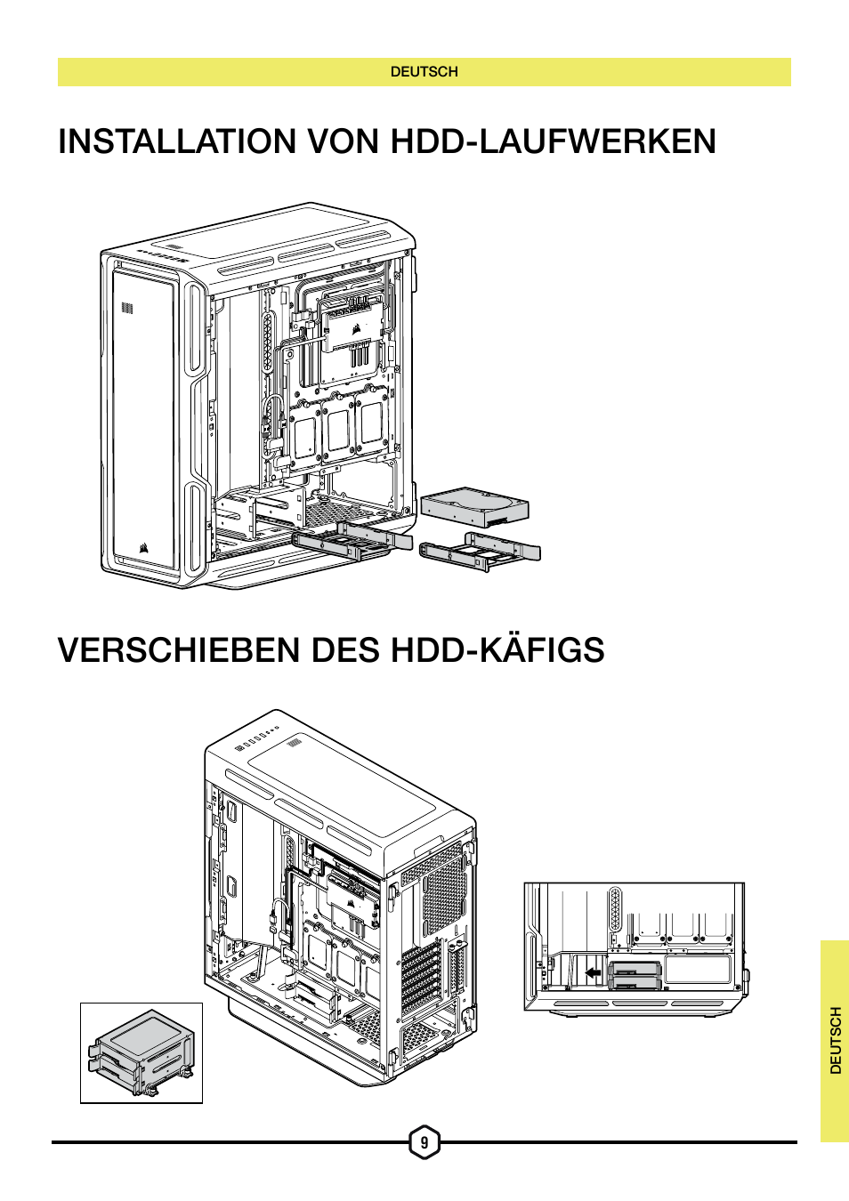 Corsair iCUE 5000T Mid Tower Desktop Case (Black) User Manual | Page 36 / 145