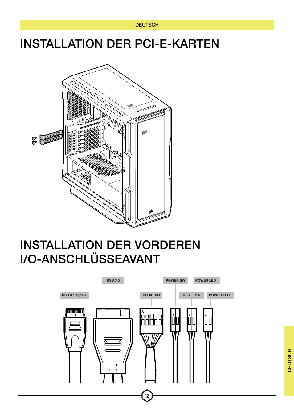 Corsair iCUE 5000T Mid Tower Desktop Case (Black) User Manual | Page 39 / 145