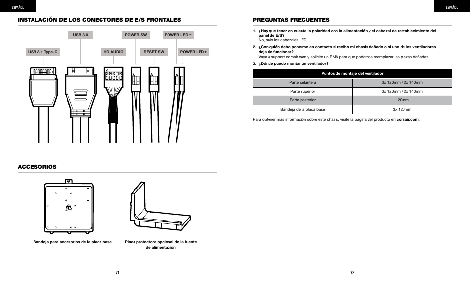 Preguntas frecuentes | Corsair iCUE 5000X RGB Mid-Tower SmDesktop Case (White) User Manual | Page 38 / 68