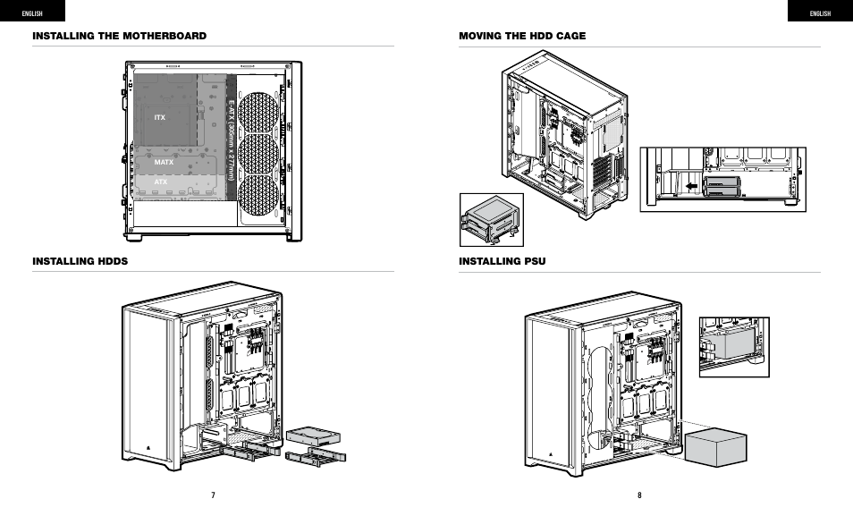 Corsair iCUE 5000X RGB Mid-Tower SmDesktop Case (White) User Manual | Page 6 / 68