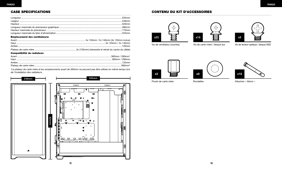 Corsair iCUE 5000X RGB Mid-Tower SmDesktop Case (White) User Manual | Page 9 / 68