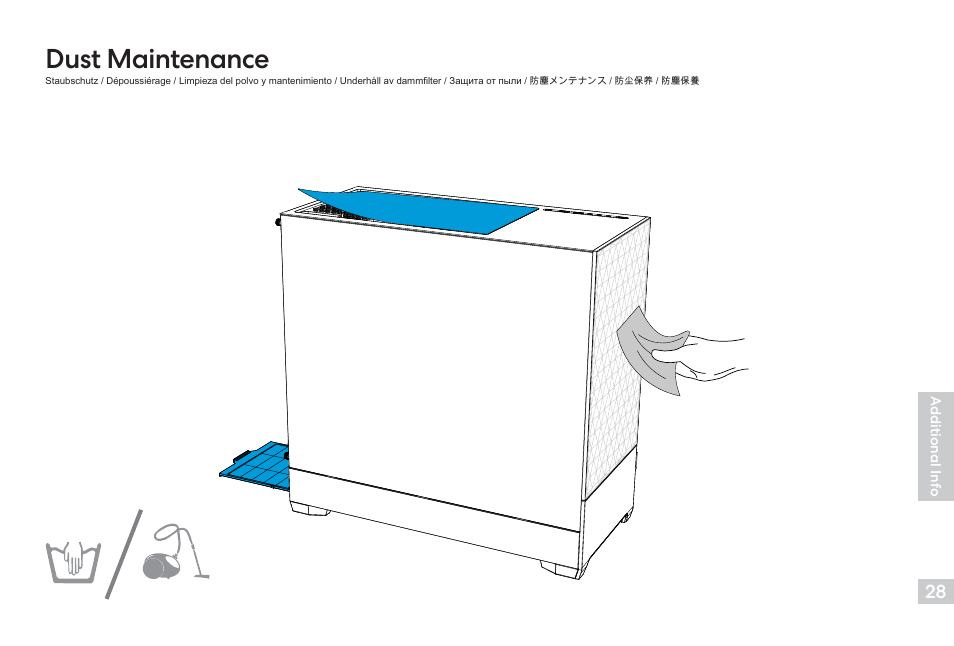 Dust maintenance | Fractal Design Pop Air Mid-Tower Case (Black with Tempered Glass Window) User Manual | Page 29 / 36