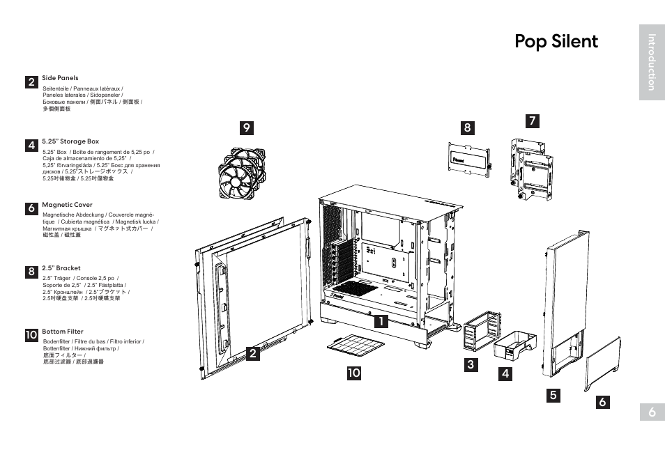 Pop silent | Fractal Design Pop Air Mid-Tower Case (Black with Tempered Glass Window) User Manual | Page 7 / 36