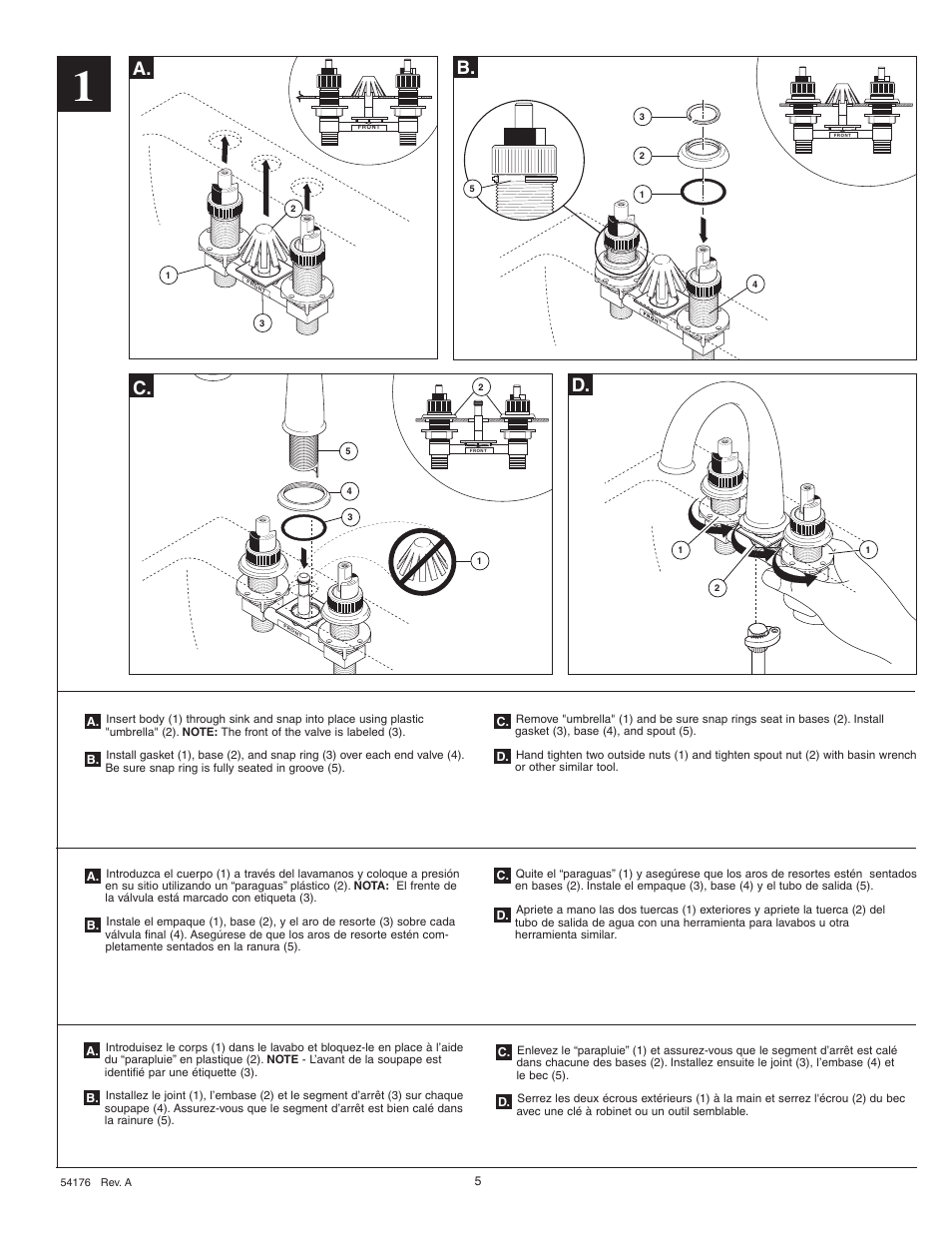 A. b. d | Delta 4575 Series User Manual | Page 5 / 8