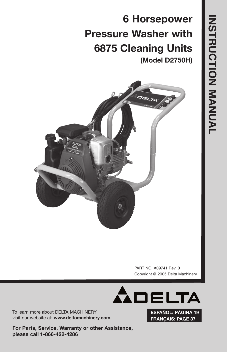 Delta D2750H User Manual | 18 pages