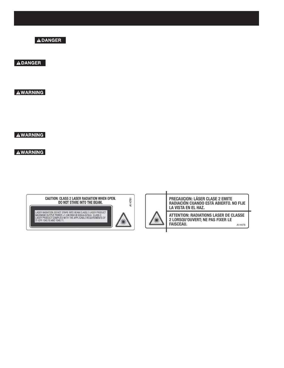 Additional safety rules for the laser | Delta 17-950L User Manual | Page 6 / 23