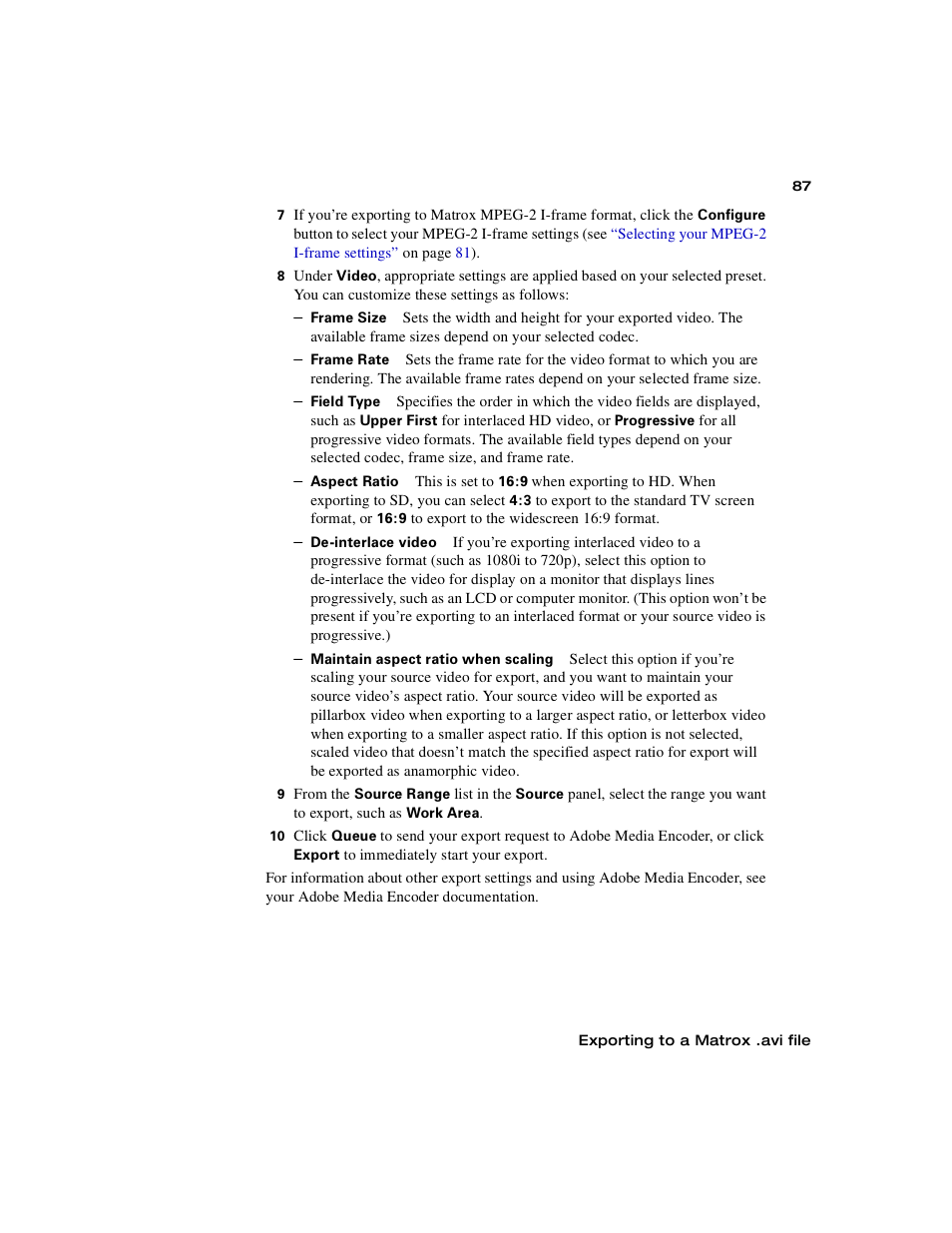 Matrox MXO2 PCIe Host Adapter User Manual | Page 111 / 388
