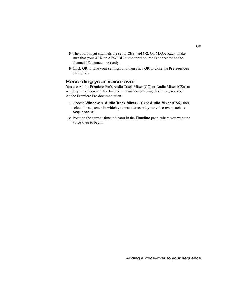 Recording your voice-over | Matrox MXO2 PCIe Host Adapter User Manual | Page 113 / 388