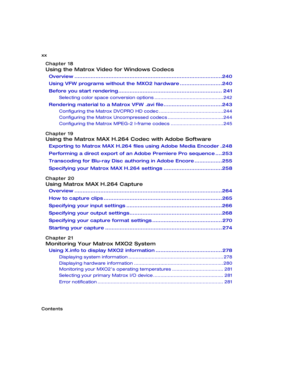 Matrox MXO2 PCIe Host Adapter User Manual | Page 22 / 388
