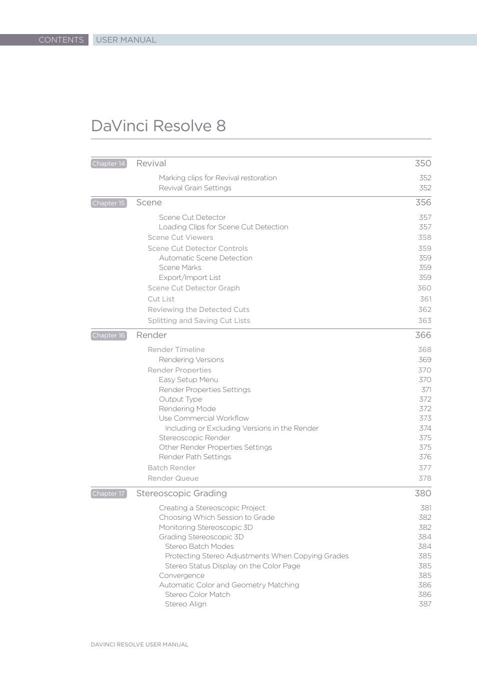 Davinci resolve 8 | Blackmagic Design DaVinci Resolve Advanced Panel User Manual | Page 11 / 435