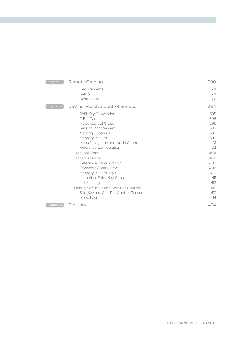 Blackmagic Design DaVinci Resolve Advanced Panel User Manual | Page 12 / 435