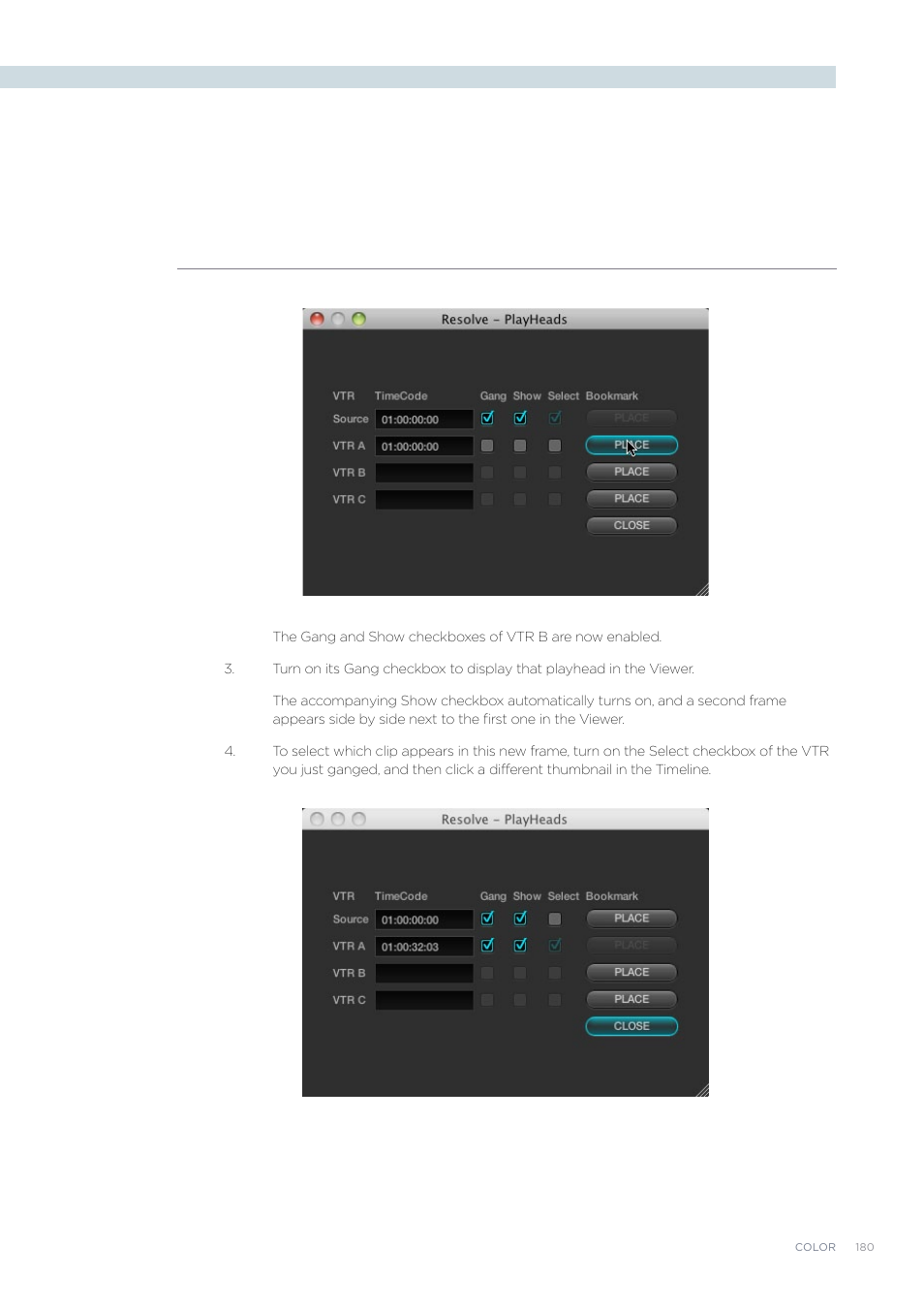 Blackmagic Design DaVinci Resolve Advanced Panel User Manual | Page 180 / 435