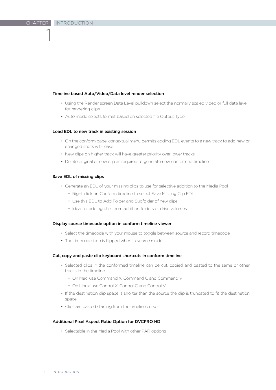 Blackmagic Design DaVinci Resolve Advanced Panel User Manual | Page 19 / 435