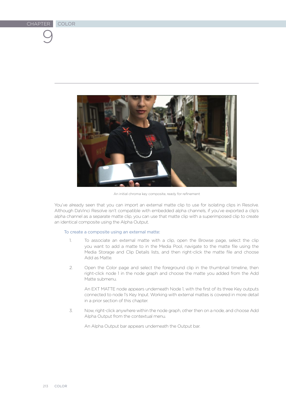 Blackmagic Design DaVinci Resolve Advanced Panel User Manual | Page 213 / 435