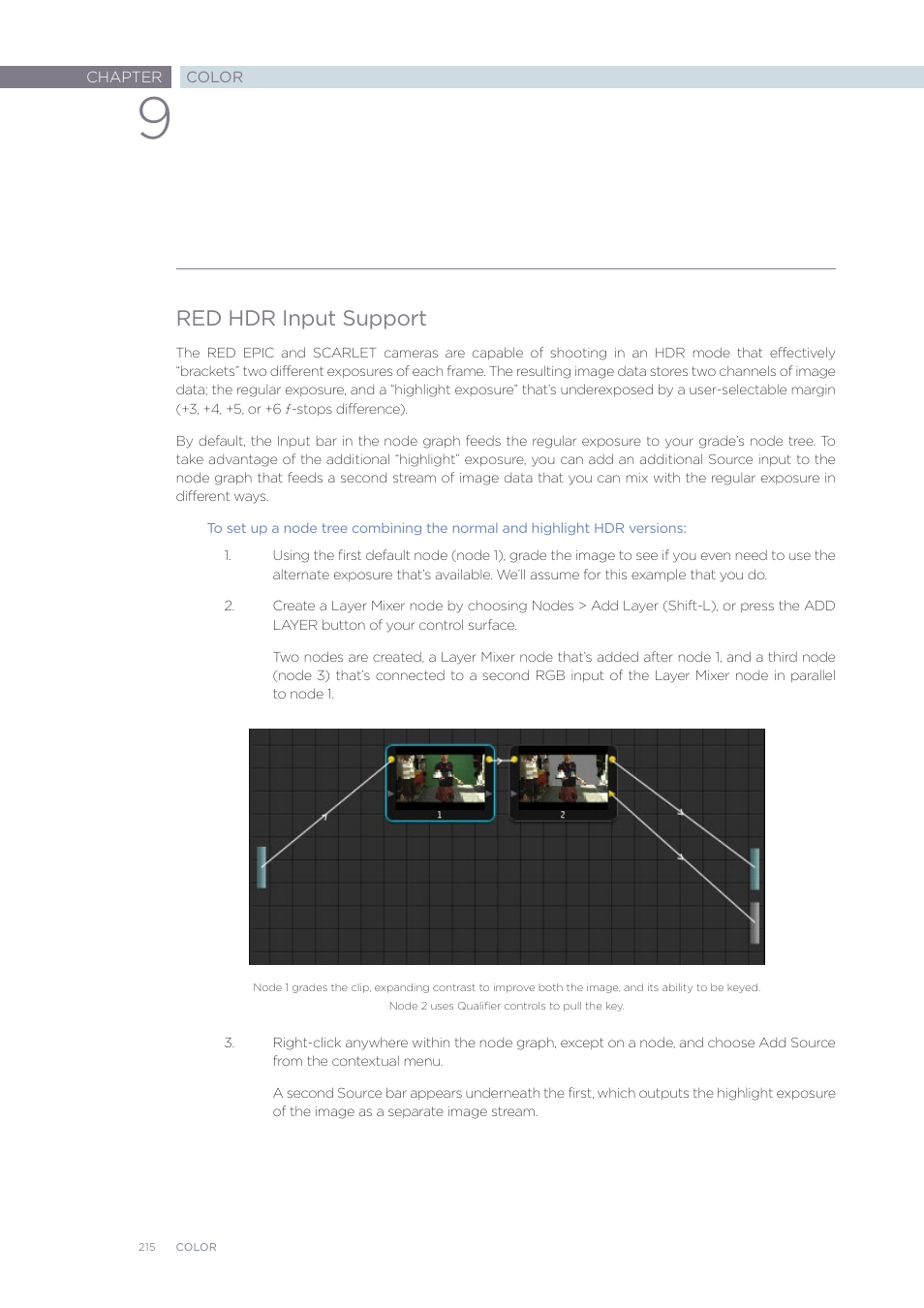 Red hdr input support | Blackmagic Design DaVinci Resolve Advanced Panel User Manual | Page 215 / 435