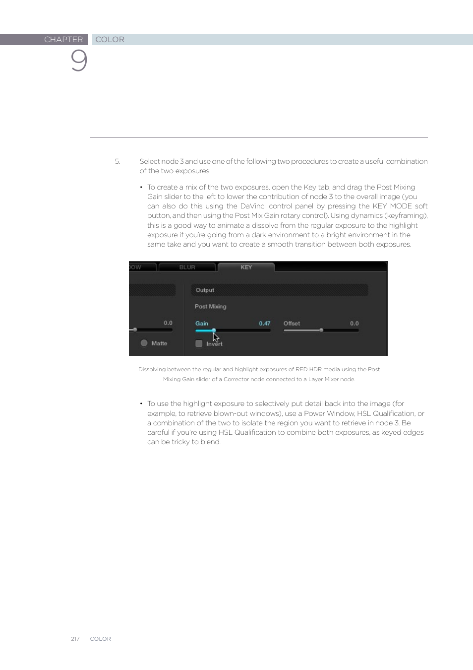Blackmagic Design DaVinci Resolve Advanced Panel User Manual | Page 217 / 435