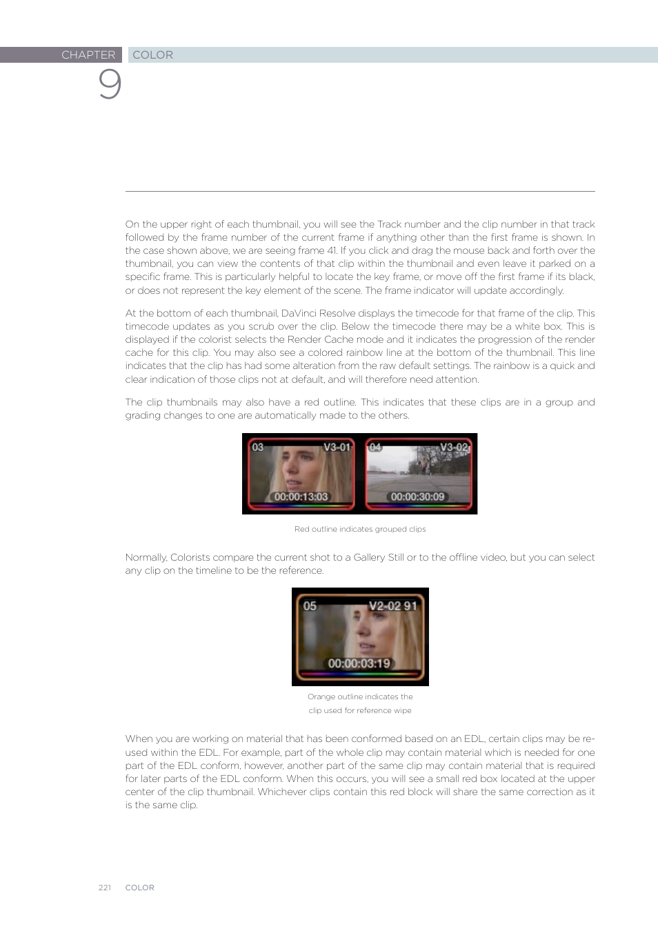 Blackmagic Design DaVinci Resolve Advanced Panel User Manual | Page 221 / 435