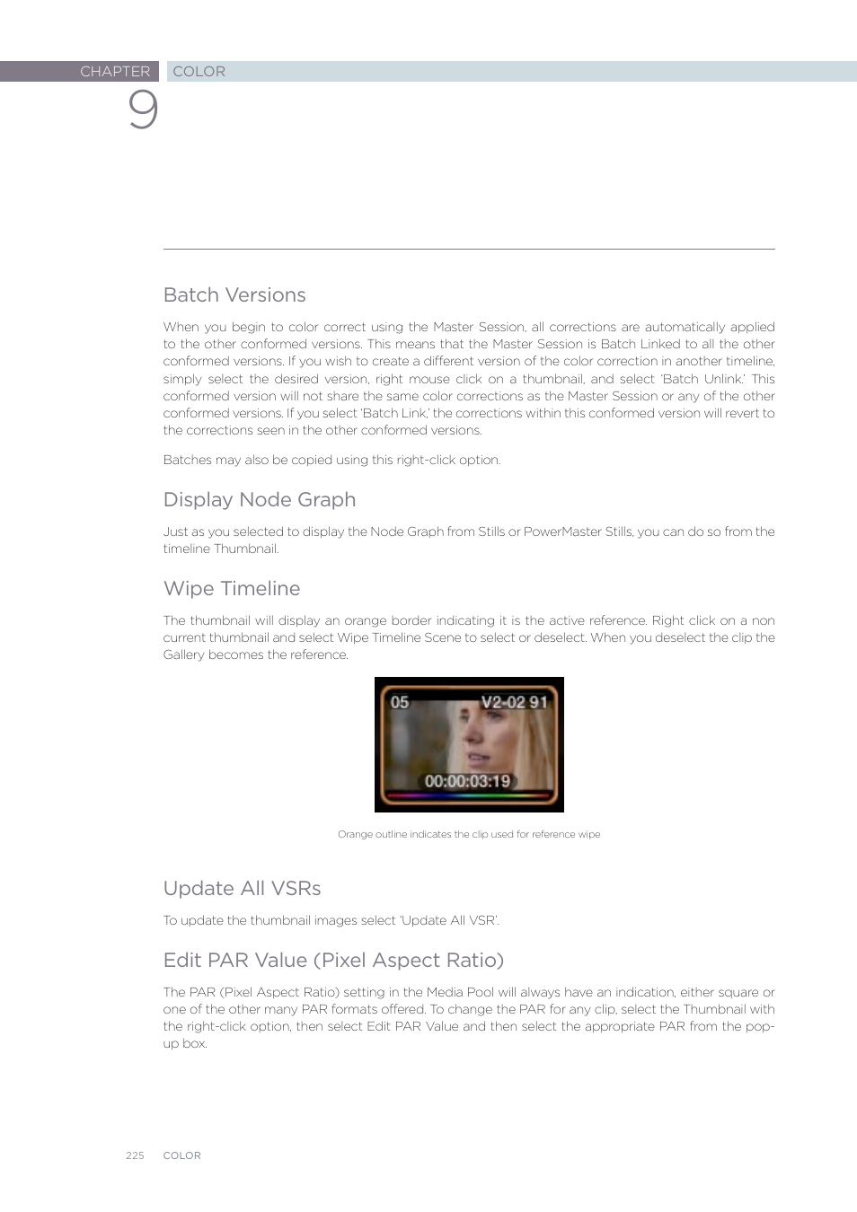 Blackmagic Design DaVinci Resolve Advanced Panel User Manual | Page 225 / 435