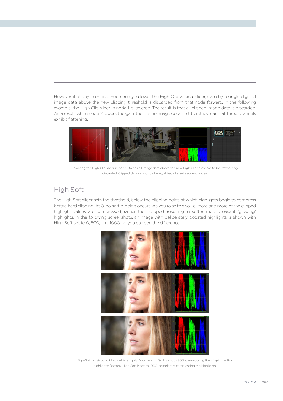 High soft | Blackmagic Design DaVinci Resolve Advanced Panel User Manual | Page 264 / 435