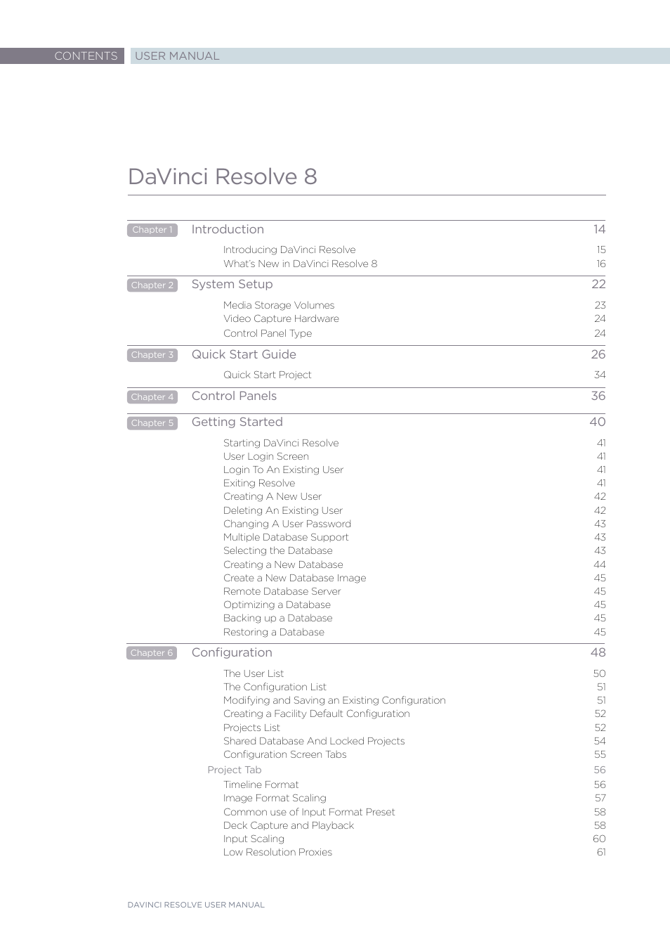 Davinci resolve 8 | Blackmagic Design DaVinci Resolve Advanced Panel User Manual | Page 3 / 435