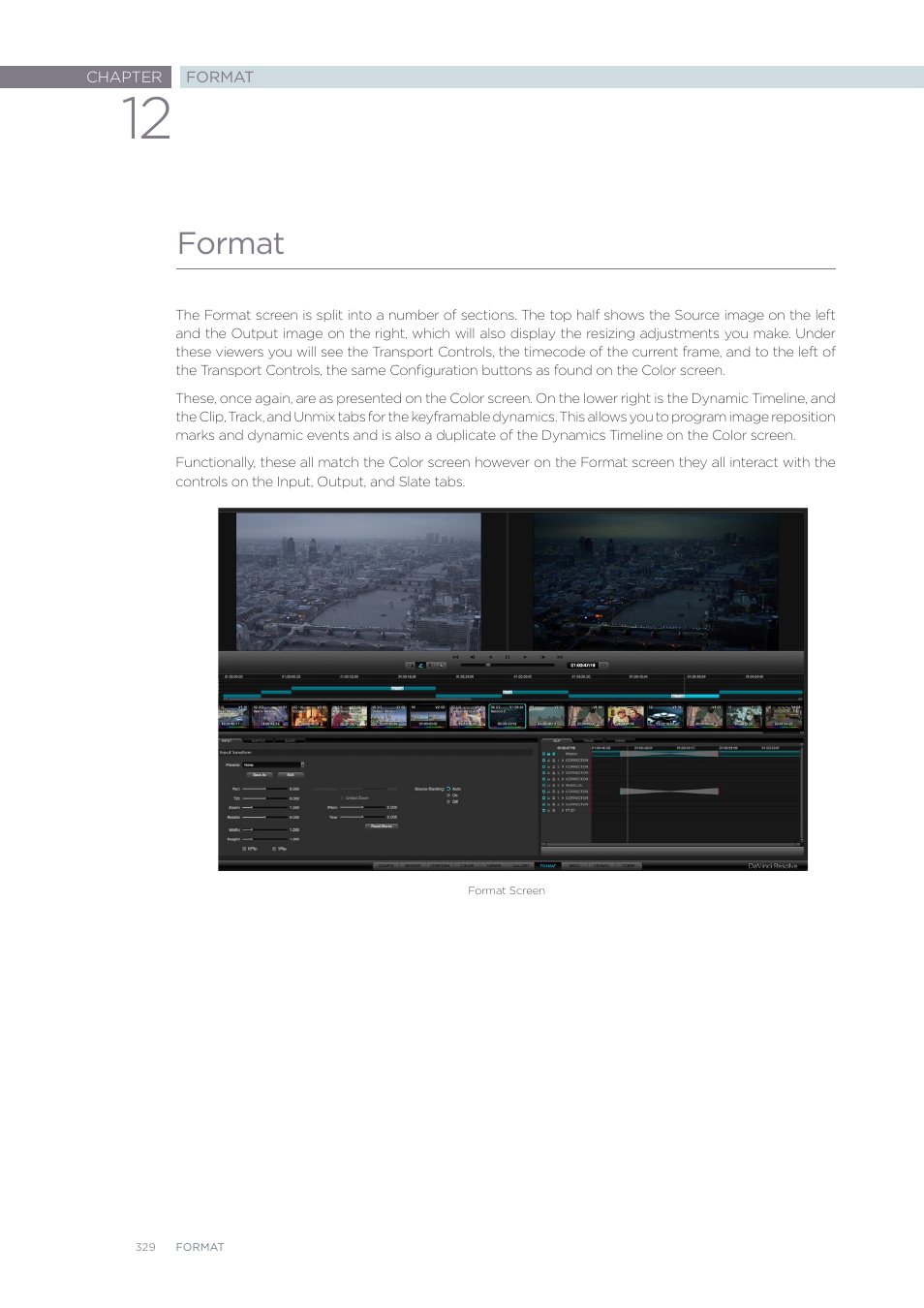 Format | Blackmagic Design DaVinci Resolve Advanced Panel User Manual | Page 329 / 435