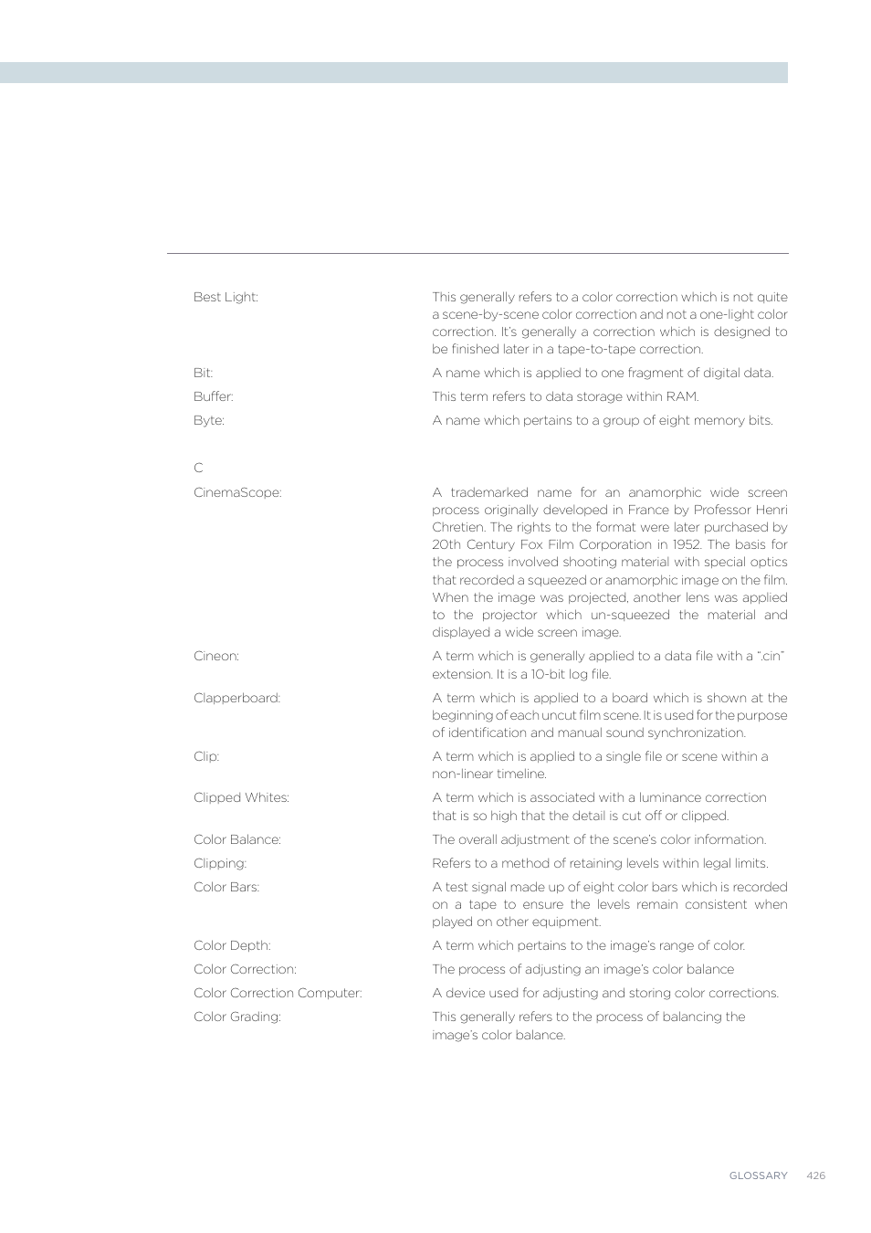 Blackmagic Design DaVinci Resolve Advanced Panel User Manual | Page 426 / 435