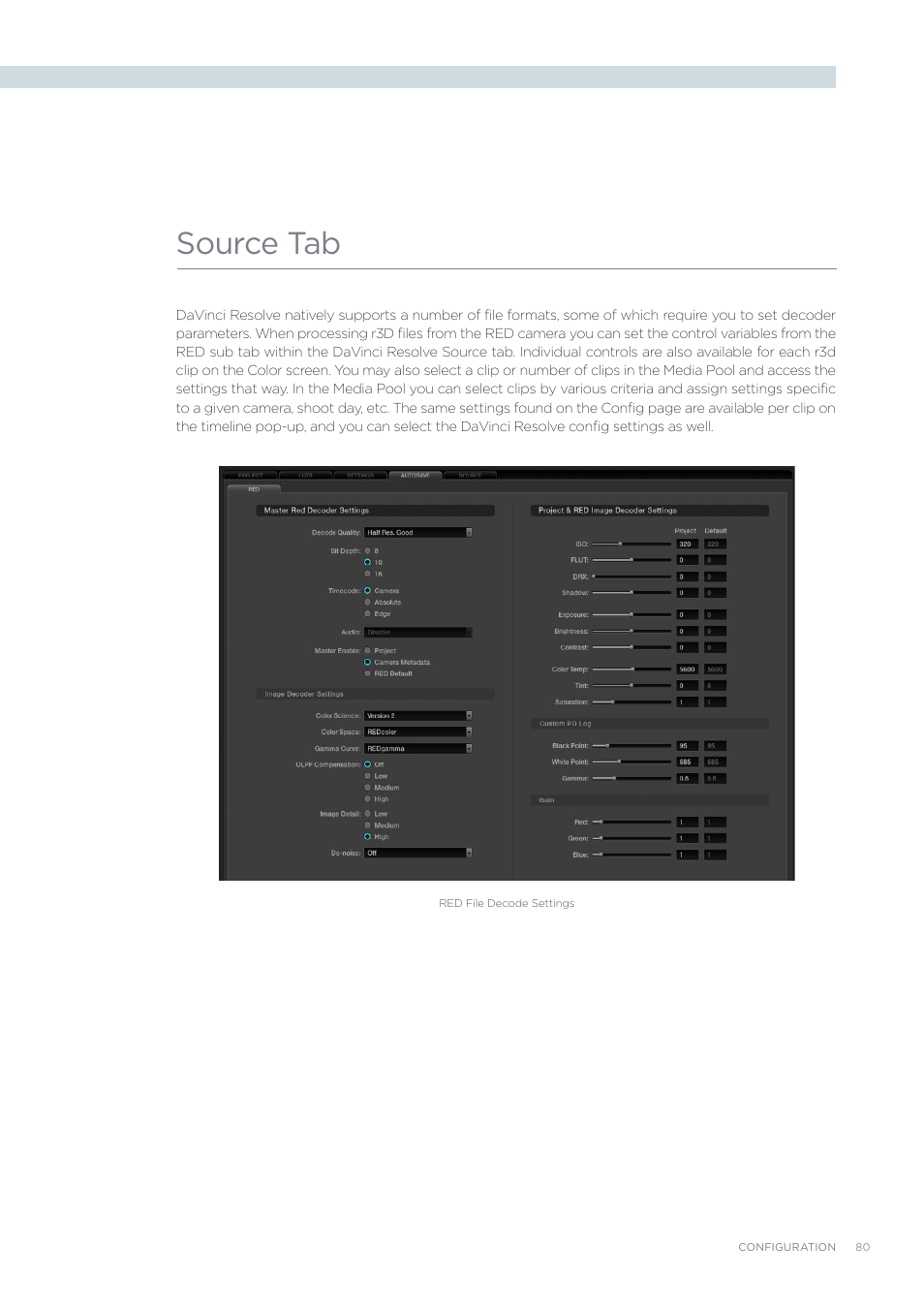 Source tab | Blackmagic Design DaVinci Resolve Advanced Panel User Manual | Page 80 / 435