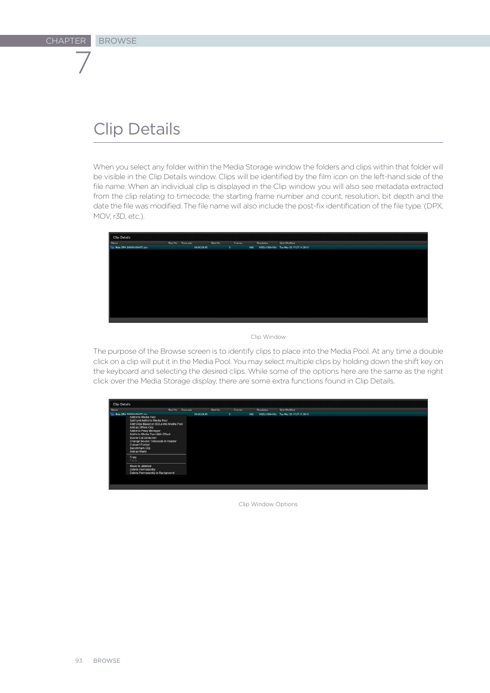 Clip details | Blackmagic Design DaVinci Resolve Advanced Panel User Manual | Page 93 / 435