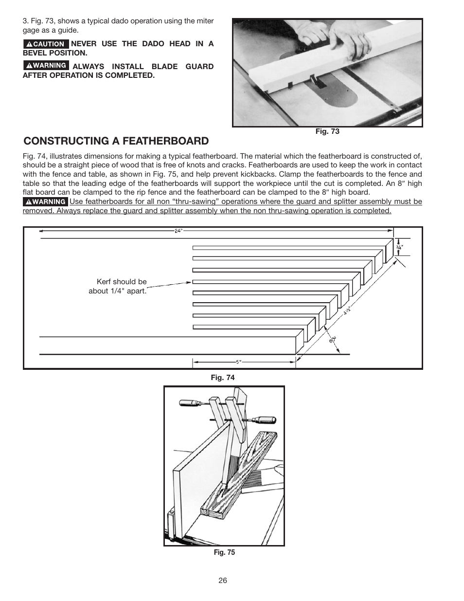 Constructing a featherboard | Delta 36-953 User Manual | Page 26 / 32