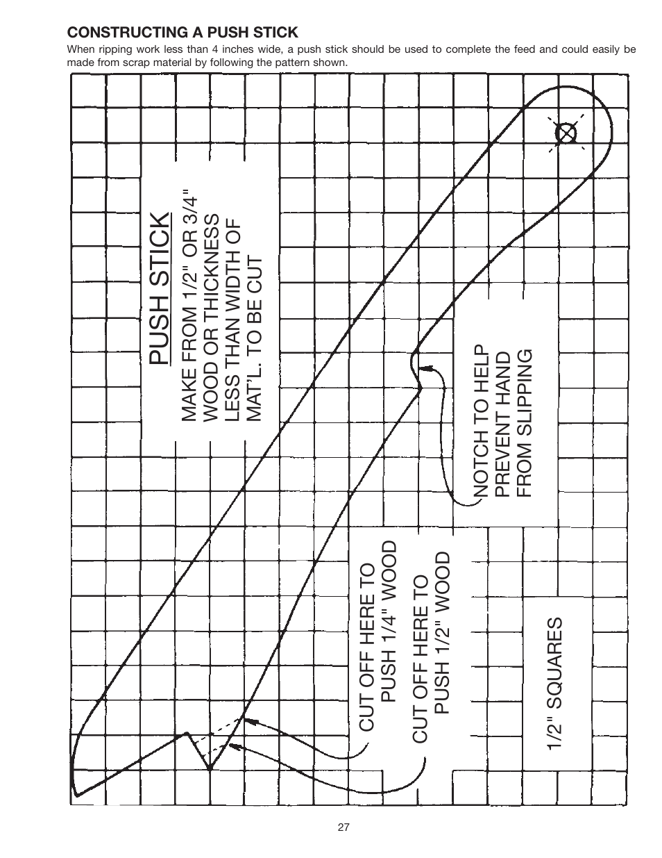 Push stick | Delta 36-953 User Manual | Page 27 / 32