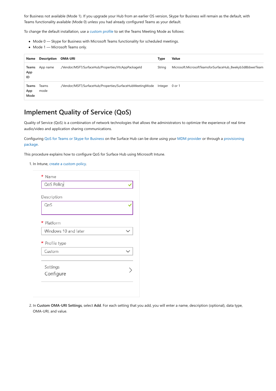 Implement quality of service (qos) | Microsoft Surface Hub 2 SmCamera User Manual | Page 247 / 572