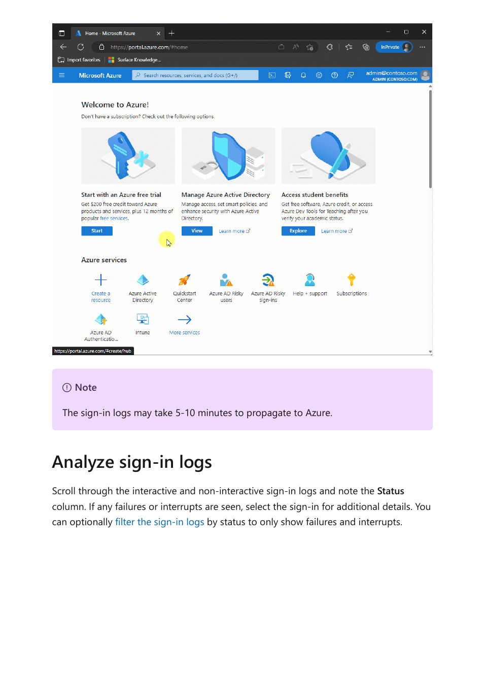 Analyze sign-in logs | Microsoft Surface Hub 2 SmCamera User Manual | Page 361 / 572