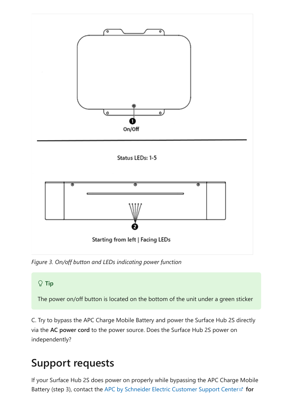 Support requests | Microsoft Surface Hub 2 SmCamera User Manual | Page 475 / 572