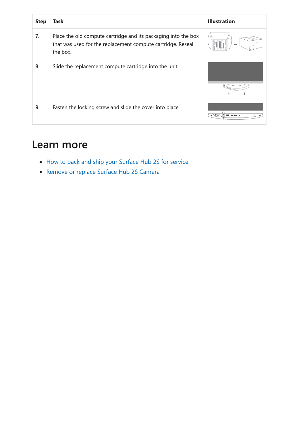 Learn more | Microsoft Surface Hub 2 SmCamera User Manual | Page 484 / 572