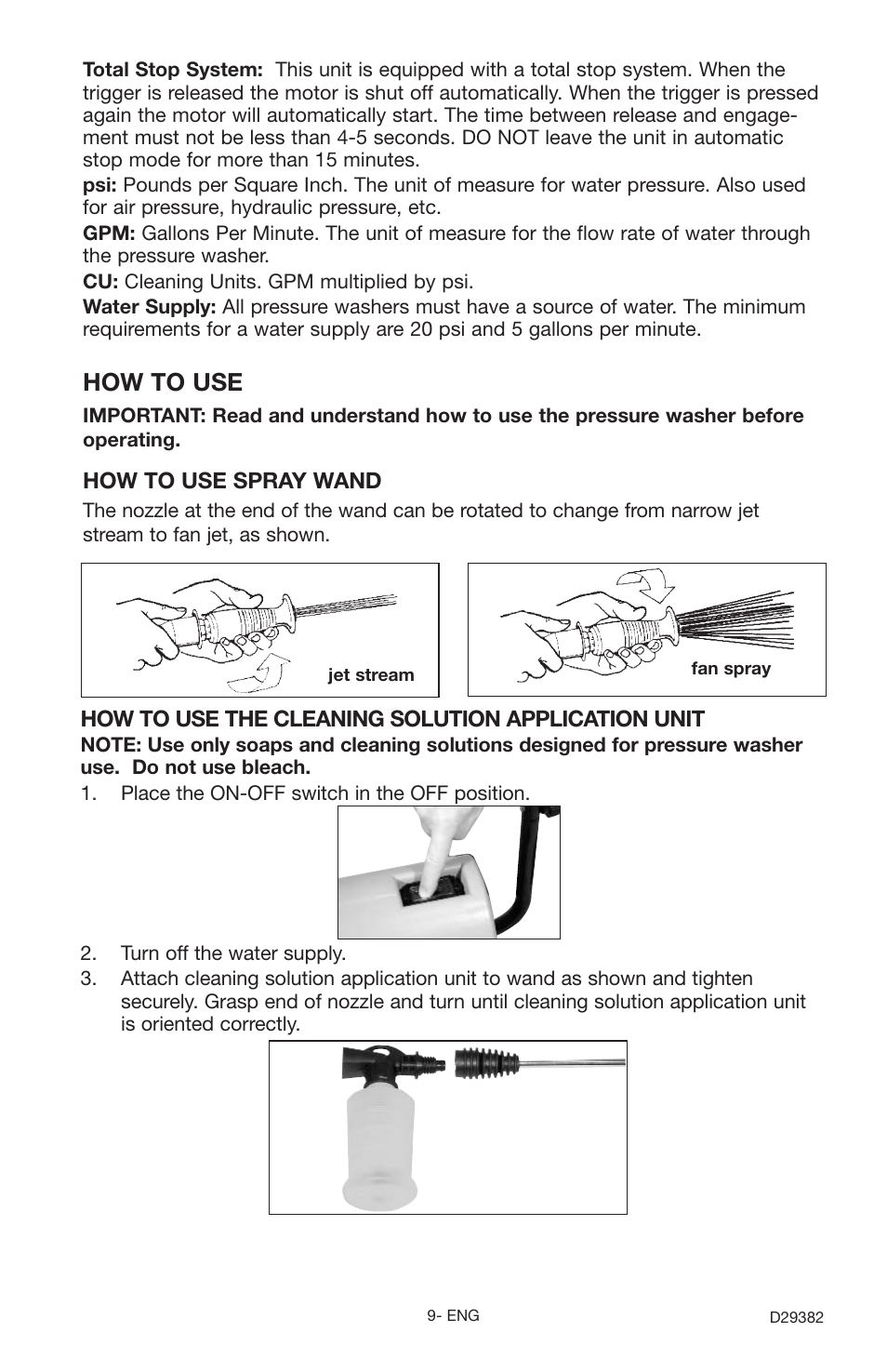 How to use | Delta D29382 User Manual | Page 9 / 18