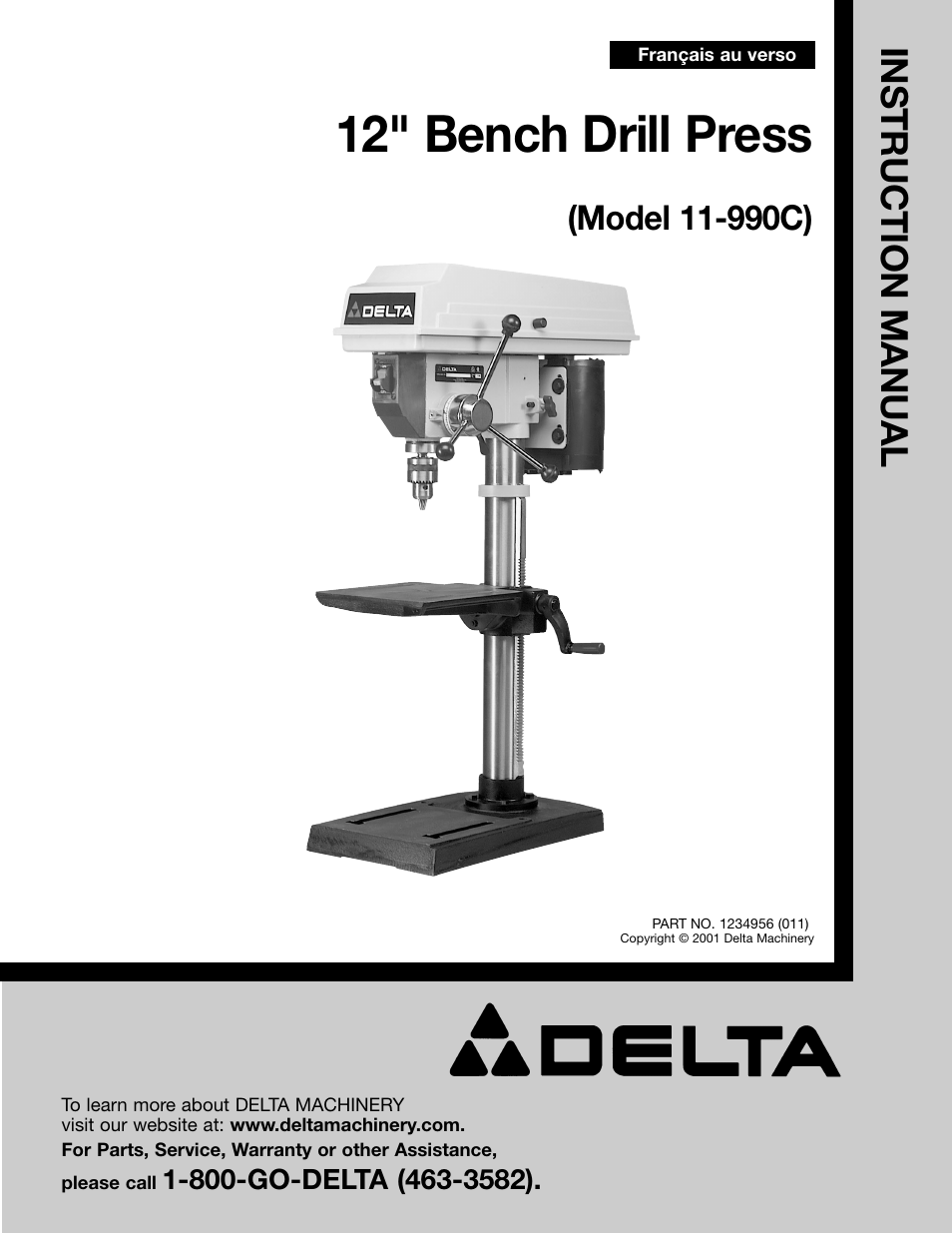 Delta 11-990C User Manual | 16 pages