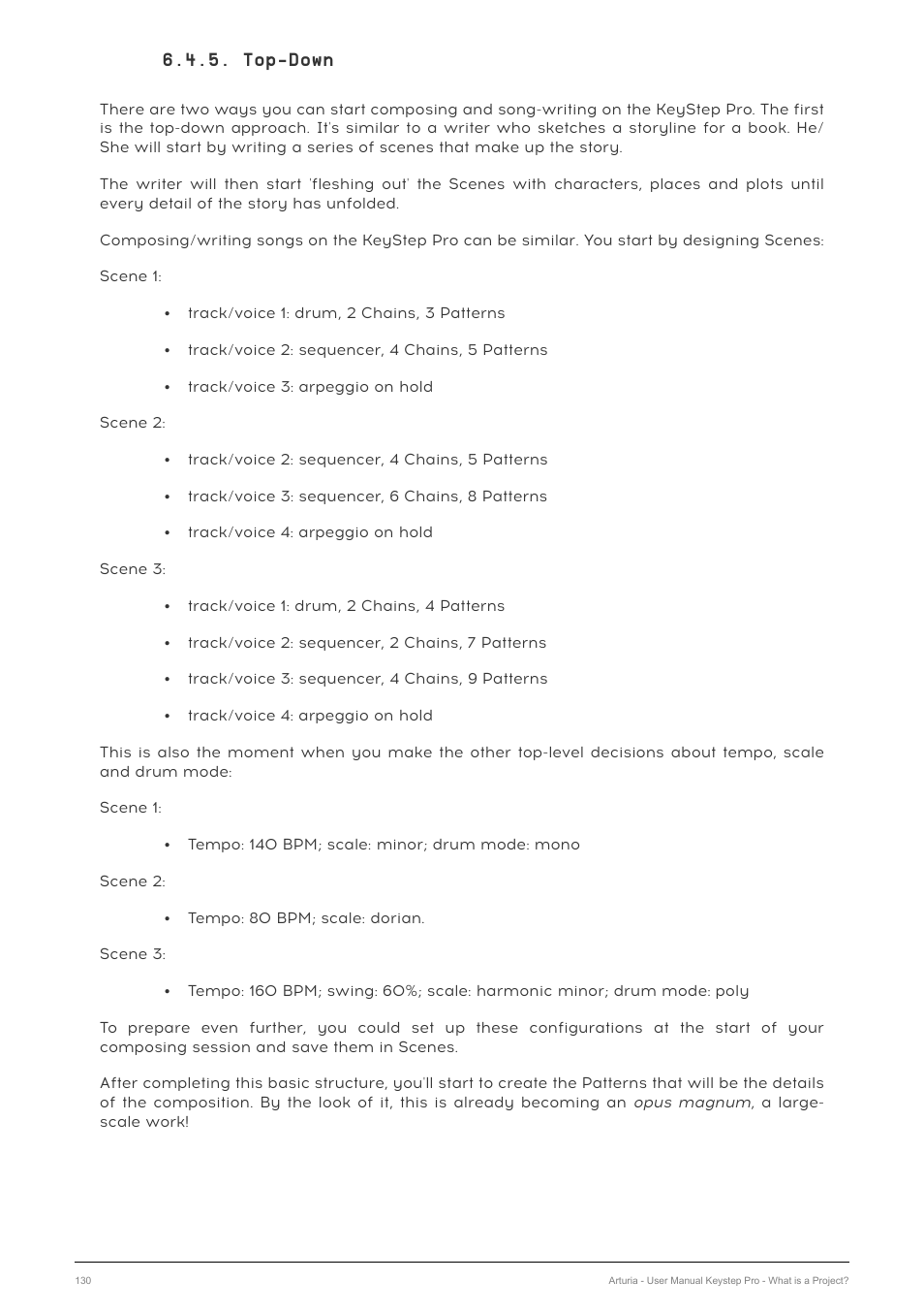 Top-down | Arturia KeyStep Pro Keyboard with Advanced Sequencer and Arpeggiator User Manual | Page 136 / 186