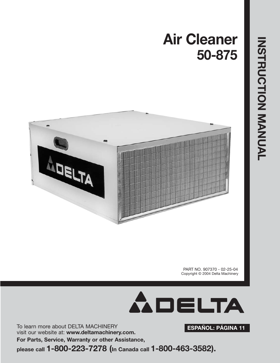 Delta 50-875 User Manual | 11 pages