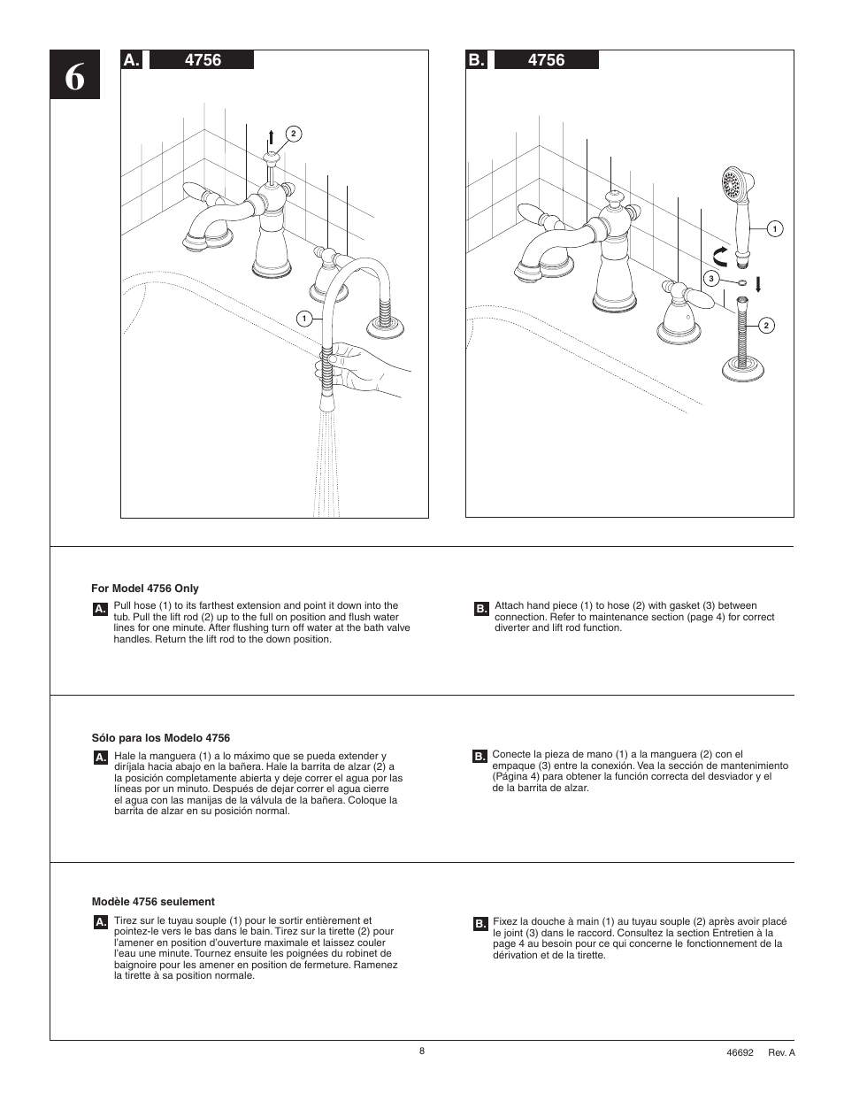 A. b | Delta Victorian 2756 Series User Manual | Page 8 / 8