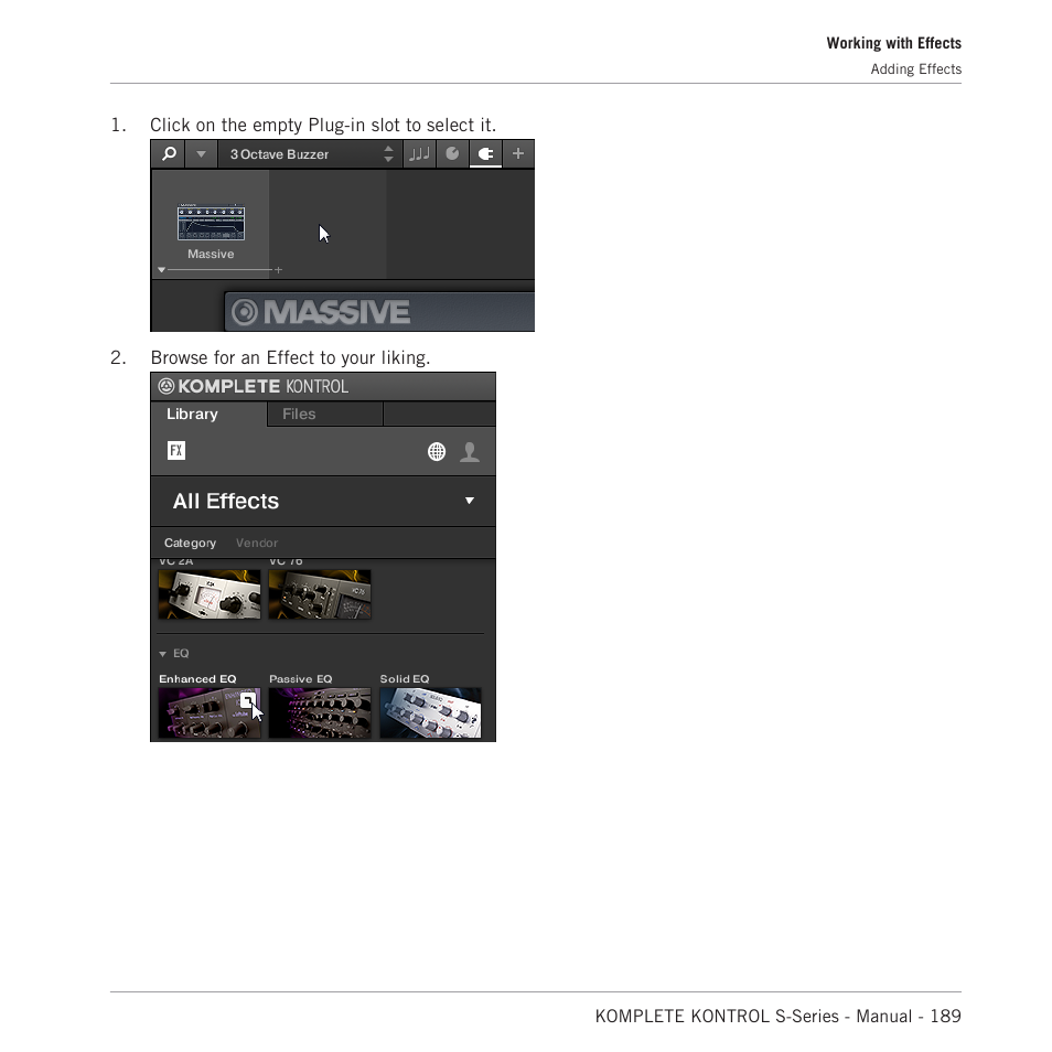 Native Instruments KOMPLETE KONTROL S88 MK2 88-Key Controller for KOMPLETE User Manual | Page 189 / 266
