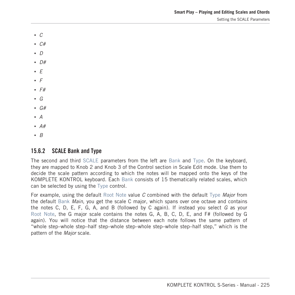 Scale bank and type, 2 scale bank and type | Native Instruments KOMPLETE KONTROL S88 MK2 88-Key Controller for KOMPLETE User Manual | Page 225 / 266
