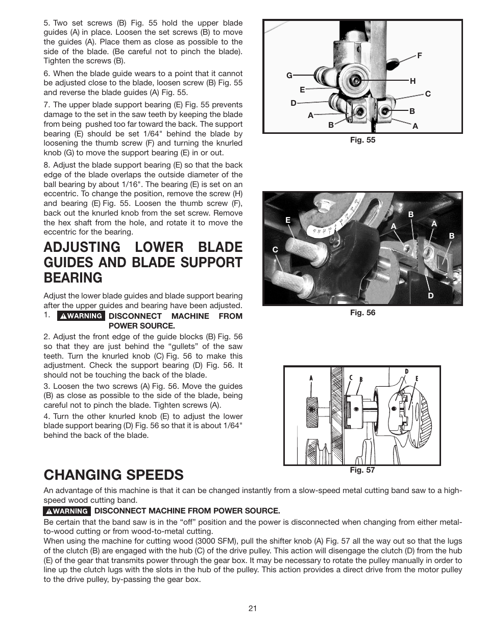 Changing speeds | Delta 28-348 User Manual | Page 21 / 28
