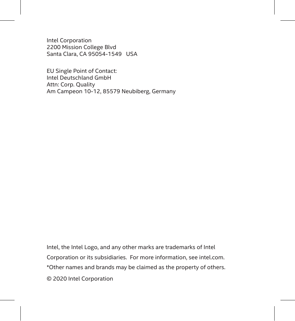 Intel Core i5-10400 2.9 GHz Six-Core LGA 1200 Processor User Manual | Page 2 / 36