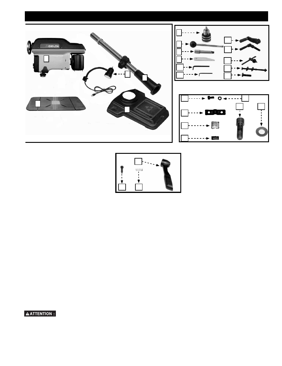 Contenus de boite | Delta 20-950 User Manual | Page 23 / 52