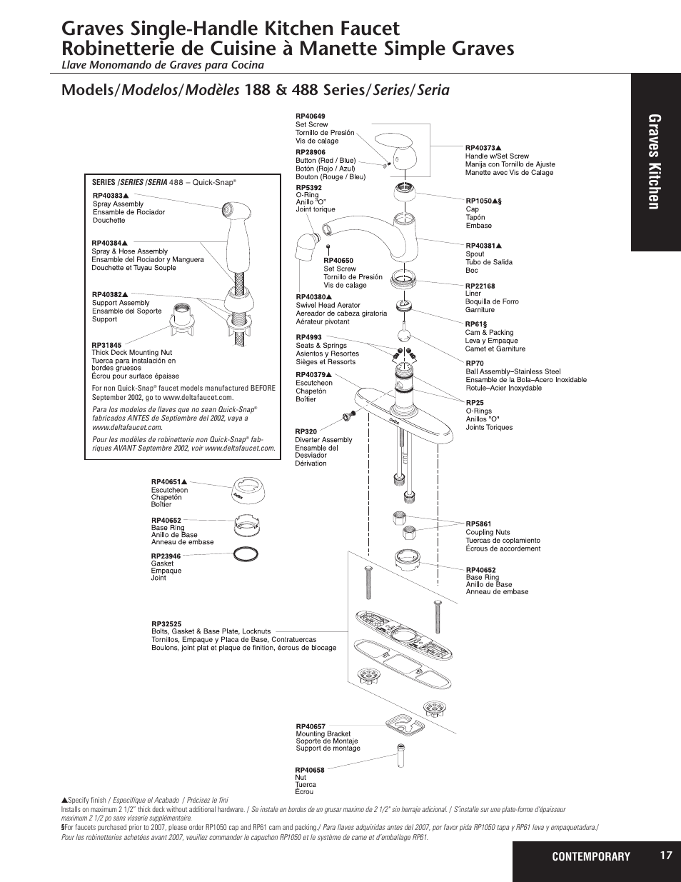 Delta 188 Series User Manual | 1 page