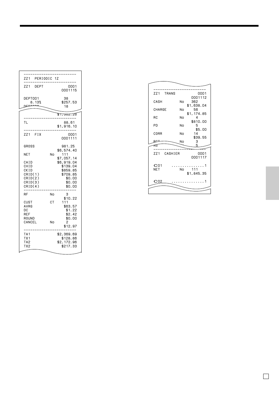 Ad v anced operations and setups, These items can be skipped by programming | Casio PCR-T2100 User Manual | Page 81 / 96