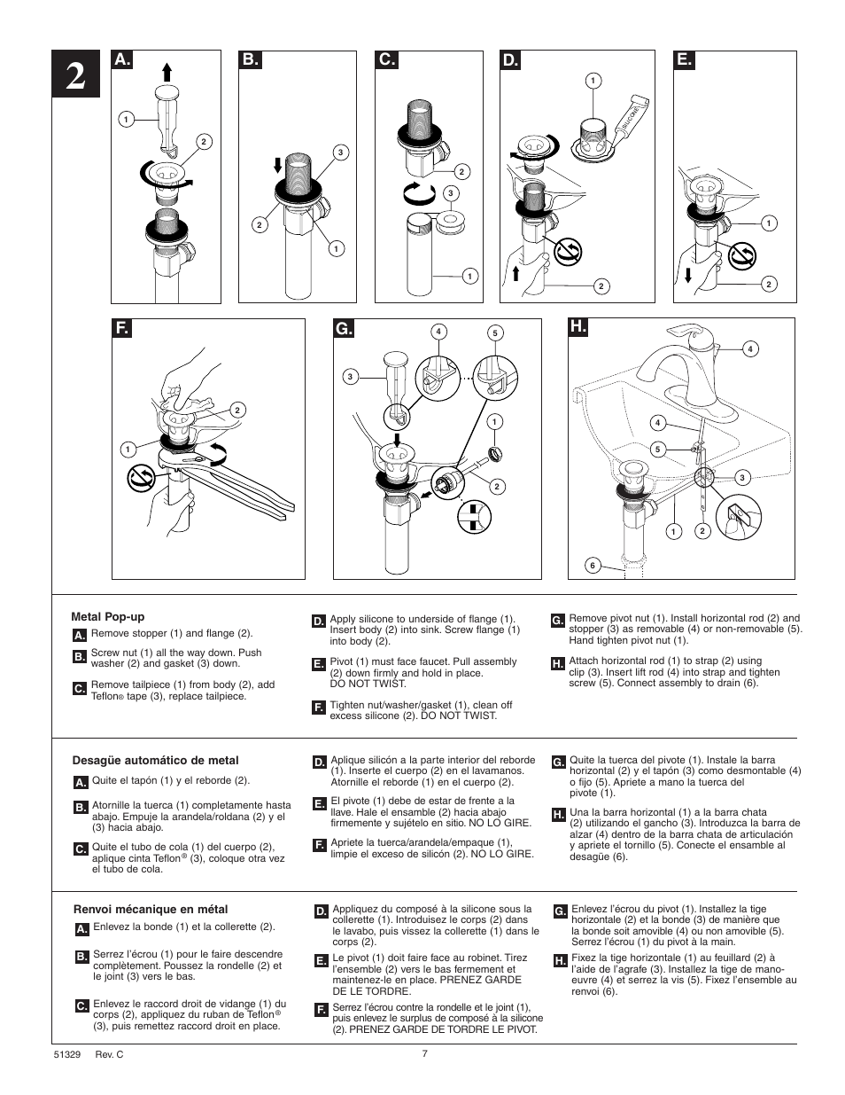 A. b. c. d. e. f | Delta 51329 User Manual | Page 7 / 8